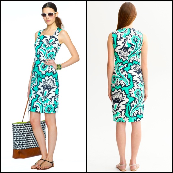 Milly x Banana Republic Collection Floral Shift Dress - Picture 1 of 11